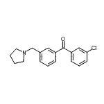 CAS 登录号：898770-22-4， (3-氯苯基)[3-(1-吡咯烷基甲基)苯基]甲酮