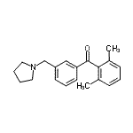 CAS 登录号：898770-43-9， (2,6-二甲基苯基)[3-(1-吡咯烷基甲基)苯基]甲酮