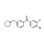 CAS#: 898770-52-0, (4-Bromo-3-fluorophenyl)[3-(1-pyrrolidinylmethyl)phenyl]methanone