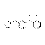 CAS 登录号：898770-58-6， (2-氯苯基)[3-(1-吡咯烷基甲基)苯基]甲酮