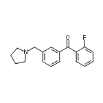 CAS 登录号：898770-60-0， (2-氟苯基)[3-(1-吡咯烷基甲基)苯基]甲酮