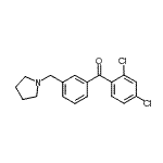 CAS 登录号：898770-78-0， (2,4-二氯苯基)[3-(1-吡咯烷基甲基)苯基]甲酮