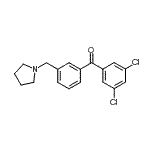 CAS 登录号：898770-84-8， (3,5-二氯苯基)[3-(1-吡咯烷基甲基)苯基]甲酮