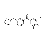 CAS 登录号：898770-92-8， [3-(1-吡咯烷基甲基)苯基](3,4,5-三氟苯基)甲酮