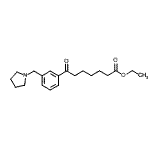 CAS 登录号：898771-10-3， 乙基7-氧代-7-[3-(1-吡咯烷基甲基)苯基]庚酸酯