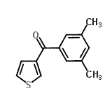 CAS 登录号：898771-12-5， (3,5-二甲基苯基)(3-噻吩基)甲酮