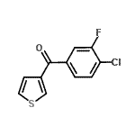 CAS#: 898771-18-1, (4-Chloro-3-fluorophenyl)(3-thienyl)methanone