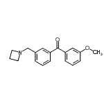 CAS 登录号：898771-31-8， [3-(1-氮杂环丁基甲基)苯基](3-甲氧基苯基)甲酮