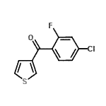 CAS#: 898771-47-6, (4-Chloro-2-fluorophenyl)(3-thienyl)methanone