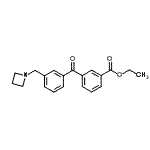 CAS 登录号：898771-48-7， 乙基3-[3-(1-氮杂环丁基甲基)苯甲酰基]苯甲酸酯