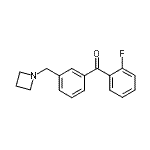 CAS 登录号：898771-89-6， [3-(1-氮杂环丁基甲基)苯基](2-氟苯基)甲酮