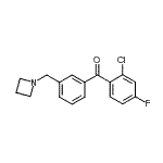 CAS 登录号：898771-99-8， [3-(1-氮杂环丁基甲基)苯基](2-氯-4-氟苯基)甲酮