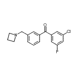 CAS 登录号：898772-01-5， [3-(1-氮杂环丁基甲基)苯基](3-氯-5-氟苯基)甲酮