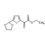 CAS 登录号：898772-32-2， 乙基[5-(1,3-二氧戊环-2-基)-2-噻吩基](氧代)乙酸酯