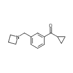 CAS 登录号：898772-33-3， [3-(1-氮杂环丁基甲基)苯基](环丙基)甲酮