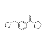 CAS 登录号：898772-39-9， [3-(1-氮杂环丁基甲基)苯基](环戊基)甲酮