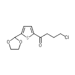 CAS 登录号：898772-44-6， 4-氯-1-[5-(1,3-二氧戊环-2-基)-2-噻吩基]-1-丁酮
