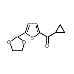 CAS 登录号：898772-50-4， 环丙基[5-(1,3-二氧戊环-2-基)-2-噻吩基]甲酮