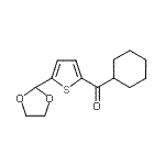 CAS 登录号：898772-56-0， 环己基[5-(1,3-二氧戊环-2-基)-2-噻吩基]甲酮