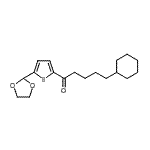 CAS 登录号：898772-78-6， 5-环己基-1-[5-(1,3-二氧戊环-2-基)-2-噻吩基]-1-戊酮