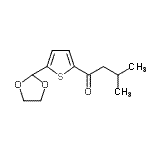 CAS 登录号：898772-84-4， 1-[5-(1,3-二氧戊环-2-基)-2-噻吩基]-3-甲基-1-丁酮