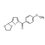 CAS 登录号：898773-14-3， [5-(1,3-二氧戊环-2-基)-2-噻吩基](4-甲氧基苯基)甲酮