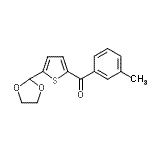 CAS 登录号：898773-20-1， [5-(1,3-二氧戊环-2-基)-2-噻吩基](3-甲基苯基)甲酮
