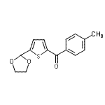 CAS 登录号：898773-23-4， [5-(1,3-二氧戊环-2-基)-2-噻吩基](4-甲基苯基)甲酮