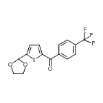 CAS 登录号：898773-32-5， [5-(1,3-二氧戊环-2-基)-2-噻吩基][4-(三氟甲基)苯基]甲酮