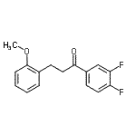 CAS 登录号：898774-13-5， 1-(3,4-二氟苯基)-3-(2-甲氧基苯基)-1-丙酮