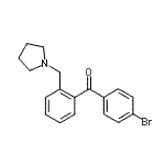 CAS 登录号：898774-47-5， (4-溴苯基)[2-(1-吡咯烷基甲基)苯基]甲酮