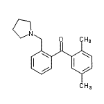CAS 登录号：898774-61-3， (2,5-二甲基苯基)[2-(1-吡咯烷基甲基)苯基]甲酮