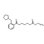 CAS#: 898775-36-5, Ethyl 7-oxo-7-[2-(1-pyrrolidinylmethyl)phenyl]heptanoate