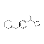 CAS#: 898775-73-0, Cyclobutyl[4-(1-piperidinylmethyl)phenyl]methanone