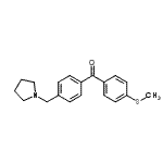 CAS 登录号：898776-23-3， [4-(甲硫基)苯基][4-(1-吡咯烷基甲基)苯基]甲酮