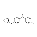 CAS 登录号：898776-29-9， (4-溴苯基)[4-(1-吡咯烷基甲基)苯基]甲酮