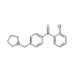 CAS 登录号：898776-61-9， (2-氯苯基)[4-(1-吡咯烷基甲基)苯基]甲酮