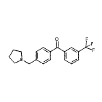 CAS 登录号：898776-67-5， [4-(1-吡咯烷基甲基)苯基][3-(三氟甲基)苯基]甲酮