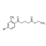 CAS 登录号：898776-94-8， 乙基5-(4-溴-2-甲基苯基)-5-氧代戊酸酯