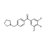 CAS 登录号：898776-95-9， [4-(1-吡咯烷基甲基)苯基](3,4,5-三氟苯基)甲酮