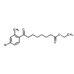 CAS 登录号：898777-00-9， 乙基8-(4-溴-2-甲基苯基)-8-氧代辛酸酯