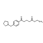 CAS 登录号：898777-10-1， 乙基5-氧代-5-[4-(1-吡咯烷基甲基)苯基]戊酸酯