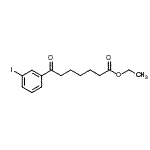 CAS 登录号：898777-33-8， 乙基7-(3-碘苯基)-7-氧代庚酸酯
