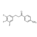 CAS 登录号：898777-62-3， 1-(4-甲基苯基)-3-(3,4,5-三氟苯基)-1-丙酮