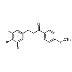 CAS 登录号：898777-84-9， 1-[4-(甲硫基)苯基]-3-(3,4,5-三氟苯基)-1-丙酮