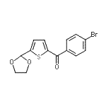 CAS 登录号：898778-07-9， (4-溴苯基)[5-(1,3-二氧戊环-2-基)-2-噻吩基]甲酮