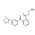 CAS 登录号：898779-00-5， 乙基2-[3-(1,3-二氧戊环-2-基)苯甲酰基]苯甲酸酯