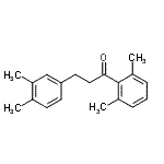 CAS 登录号：898779-41-4， 1-(2,6-二甲基苯基)-3-(3,4-二甲基苯基)-1-丙酮