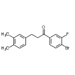 CAS 登录号：898779-50-5， 1-(4-溴-3-氟苯基)-3-(3,4-二甲基苯基)-1-丙酮