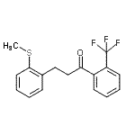 CAS 登录号：898780-22-8， 3-[2-(甲硫基)苯基]-1-[2-(三氟甲基)苯基]-1-丙酮